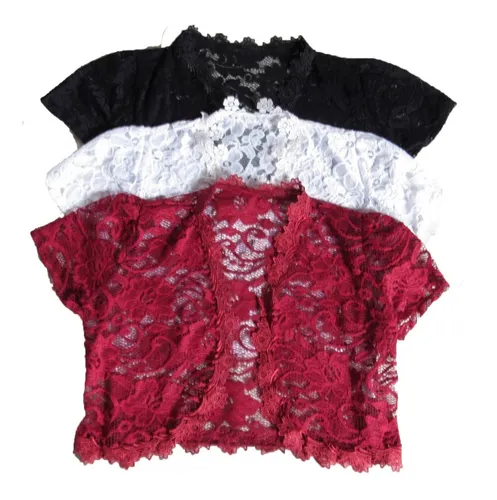 Kit Bolero De Renda Feminino Para Vestido 4 Boleros No Kit