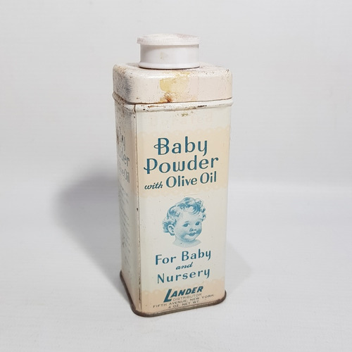Antigua Lata Talco 1950 New York Baby Powder Oil Mag 62475