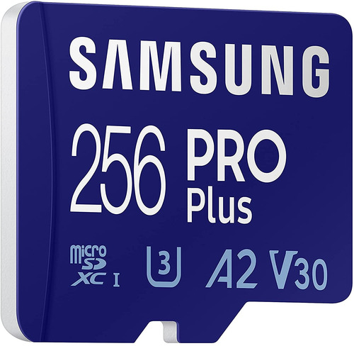 Imagen 2 de 7 de Tarjeta De Memoria Samsung Pro Plus Adaptador 256gb 160mb/s Mb-md256ka/am