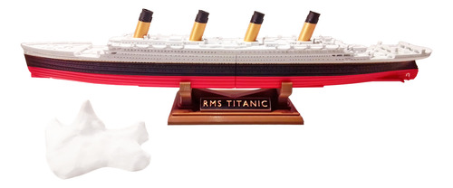 Titanic Juguete 50cm Encastrable + Base + Iceberg (flota) Dorado