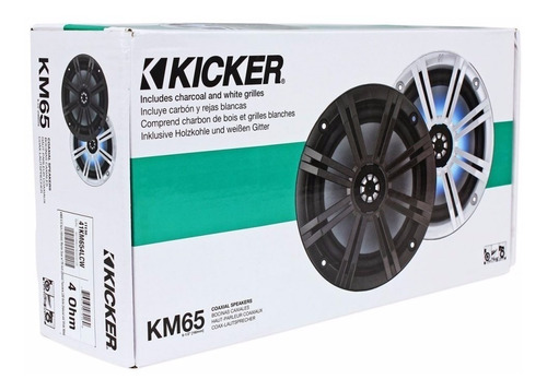 Bocinas Marinas C/luz Led Kicker Km65 6 1/2 