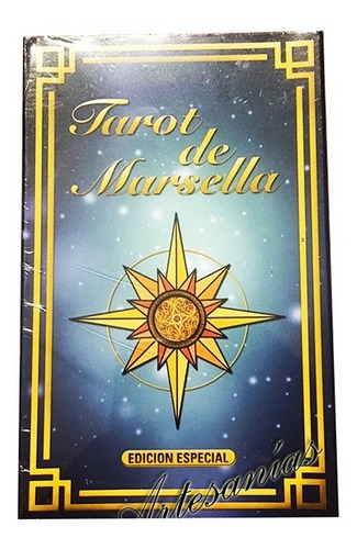 Mazo Cartas Tarot Marsella + Caja Madera Decorada(2 Colores)
