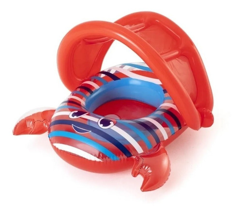 Asiento Inflable Flotador Cangrejo Bebe Infantil Con Techo