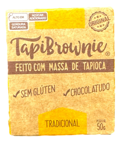 Bolo Tapibrownie Brownie Tapioca Chocolate Sem GlĂșten 50g