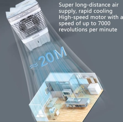 Enfriador Aire Acondicionado De 50lts Zy60 Con Ruedas