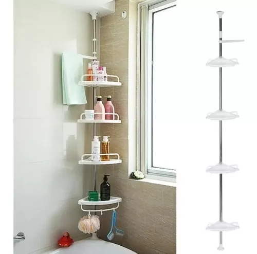 Esquinero Para Baño Estante Múltiple Ajustable