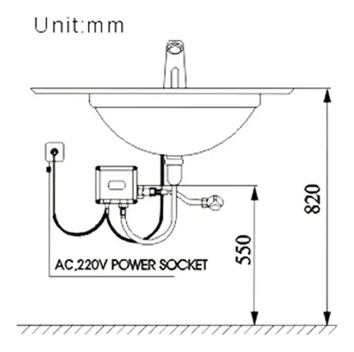 Griferia, Llave Pico Sensor 110v Institucional Alta Acero