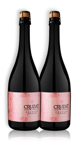 Cruzat Premier Champagne Rosé Extra Brut Kit X2u 750ml