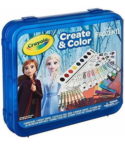 Crayola Trolls Neon Create & Color Art Set, Frozen 2