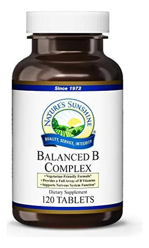 Natures Sunshine - Balanced B-complex  120tabs 