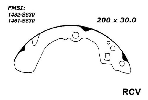 Balata Tambor Trasera Para Daihatsu Charade  1990