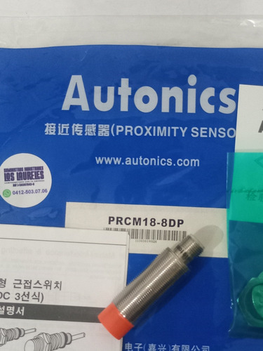 Sensor Inductivo Prcm18-8ao, Pnp / No, 24vdc, Autonics...