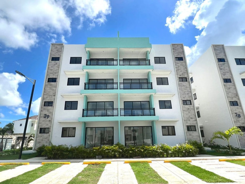 Alquilo Apartamento De 2 Habitaciones Amueblado En Epic Punta Cana. Residencial Con Piscina, Juegos Infantiles, Seguridad 24/7