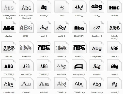 26000 Mega Pack Fuentes Vectores Para Corel Photoshop Etc