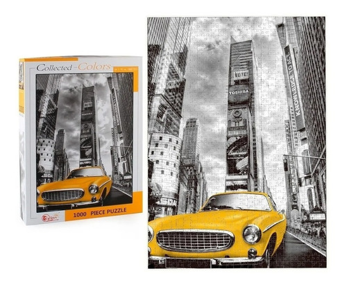 Imagen 4 de 7 de Rompecabezas 1000 Pzas Puzzle New York Ciudad Auto Colors Ed
