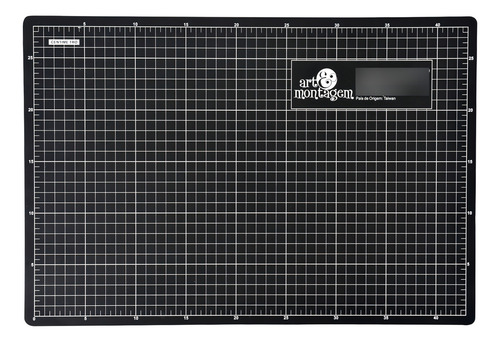 Base Para Corte A3 Preta 45x30cm Art & Montagem Cor Preto