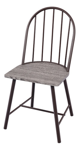 Desayunador Moderno Concha P/4 Personas Brang Color Café Diseño De La Tela De Las Sillas Liso