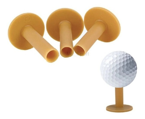 Pack De 3 Tee De Golf De Goma Para Entrenamiento 43 54 70 Mm