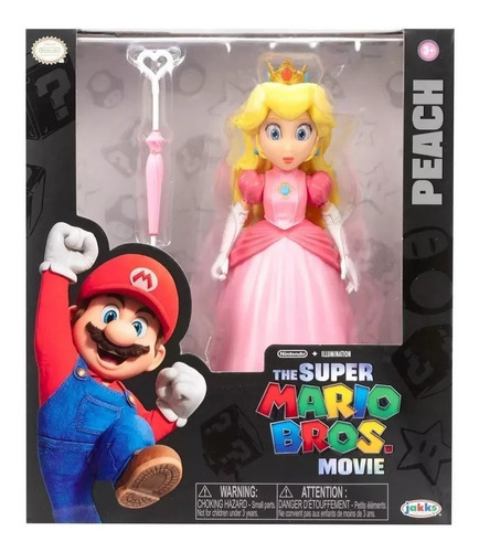 Nintendo The Super Mario Bros Movie Figura Articulada Peach 