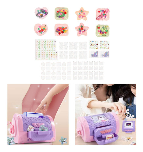 2 Conjunto Con Caja De Regalo Hecha A Mano Sólo Pegatinas