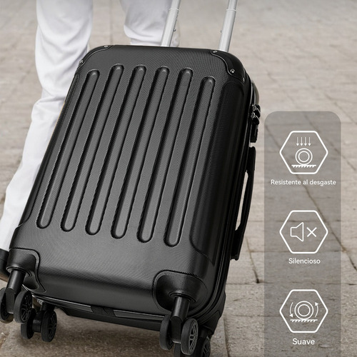 Luggex Maleta Viaje Rígida Equipaje Mano Cabina Reudas 360°