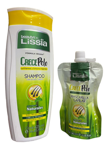 Shampoo Y Mascarilla Capilar Crece Pelo - mL a $75