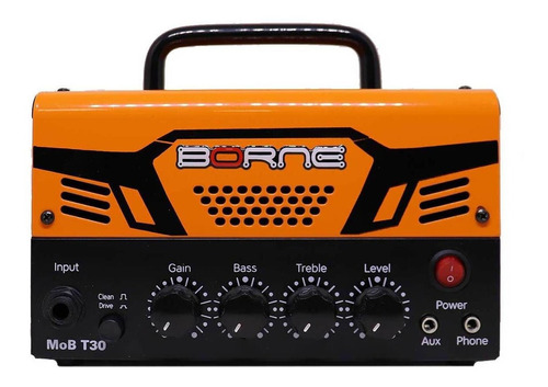 Amplificador Borne MOB MOB T30 Transistor para guitarra de 30W cor laranja 110V/220V