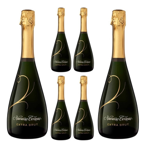 Navarro Correas Extra Brut 6 X 750cc ( Caja Champagne ).