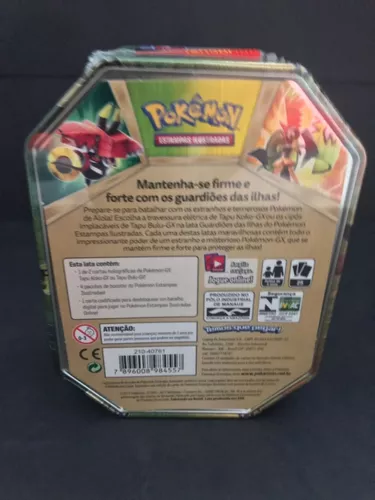 Lata Colecionável Guardiões Das Ilhas - Tapu Koko Gx - Pokemon - #