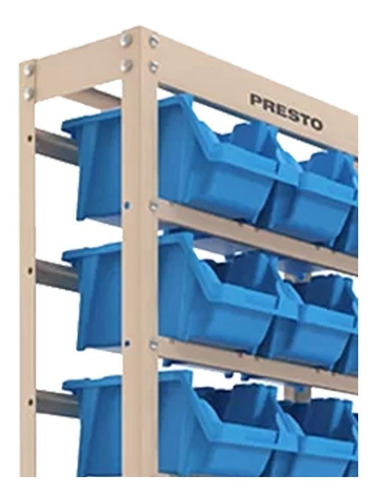 Kit Estante Gaveteiro Organizador 27 Gavetas Nº5 Azul