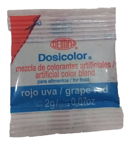 Dosicolor Colorante Vegetal Rojo Uva Sobre 2gr