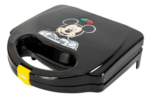 Sanduchera Kalley Mickey Mouse De Disney 2 Puestos Negro