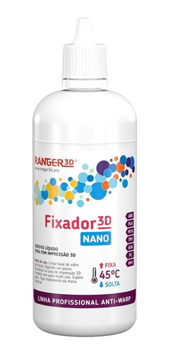 Fixador 3d Nano 120ml Linha Profissional Impressão 3d