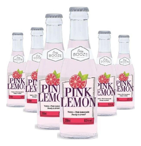 Eazy Booze 200ml Vodka+pink Lemon (6 Unidades )