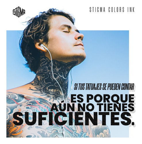 Tinta Negra Mejor Tatuaje Tattoo Stigma 3oz Negro Premium Triple Black