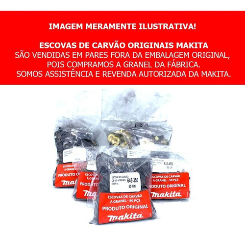 Escovas Carvão Makita Cb-459 - Par * Original Makita *