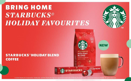 Café Molido Starbucks Holiday Blend Ed. Limitada 70g