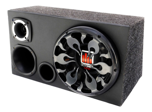 Imagem 2 de 6 de Caixa Trio Completa 1340w Sub 12 + Modulo Taramps Tl 1500
