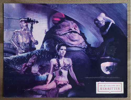 Vintage Lobby Card Original Star Wars Alemania 1983