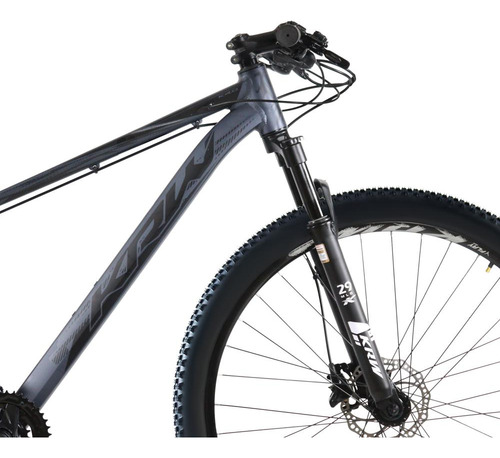 Bicicleta Aro 29 Krw Alum 27vel Shimano Acera Hid Trava Kr10 Cor Grafite/preto