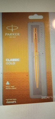 Bolígrafo Parker Clásico Gold 