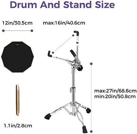 Starfavor Drum Practice Pad Con Snare Drum Stand Set, Kit De
