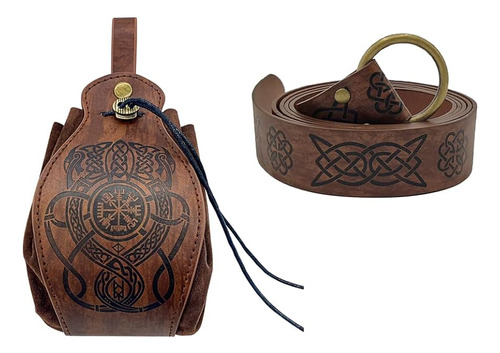 Bolsa Para Cinturon Vikingo Renacentista Sintetica Portatil