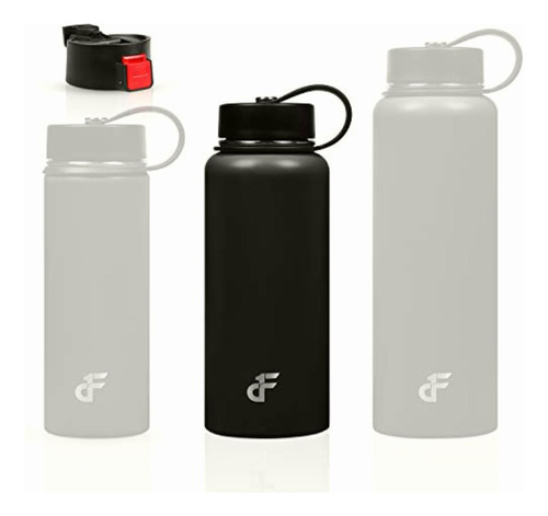 Day 1 Fitness 40 Oz. Double Wall Ss Wide Mouth Water Bottle