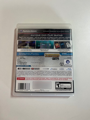Jogo Ps3 Rocksmith Authentic Guitar Games Original Fisico (Recondicionado)