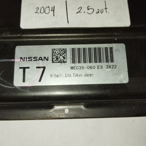 Computadora Nissan Altima Modelo 2004 Motor 2.5 Automático (Usado)