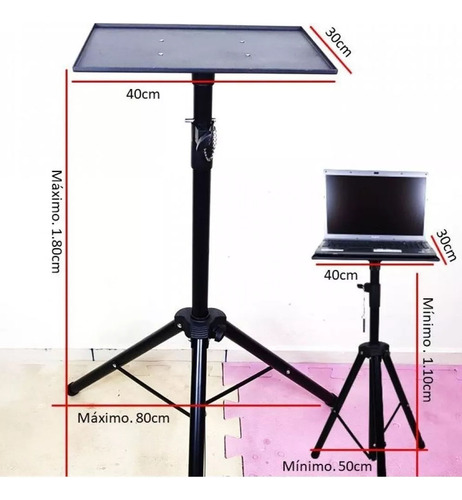 Suporte Projetor Tripé Universal Pedestal Notebook Kemei