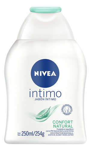 Nivea Jabón Íntimo Femenino Confort Natural (250 Ml) Con