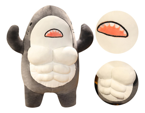 Muñeca De Peluche Fitness Shark Muscle Shark