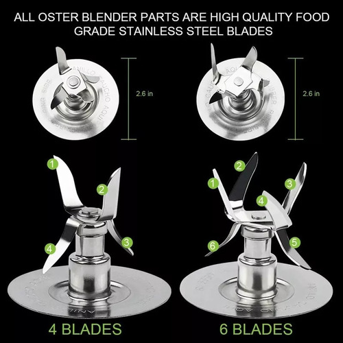 Piezas De Repuesto For Cuchillas De Hielo Oster Y Osterizer